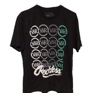 Young & Reckless Black Reckless Logo Short Sleeve T-Shirt Men's Size Large
